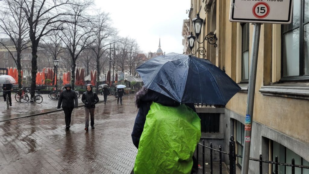 Regen in Den Haag