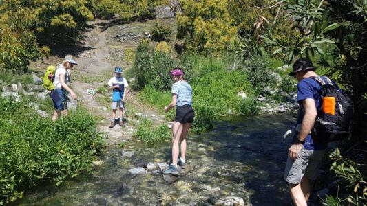 Het pad tussen Archez en Canillas de Albaida